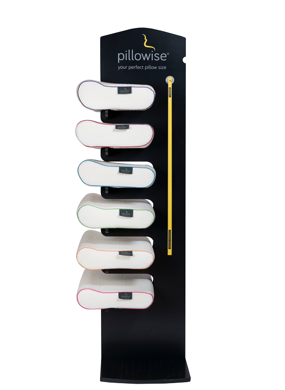 Pillowise six-pillow clinic display stand